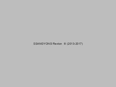 Engates baratos para SSANGYONG Rexton  III (2013-2017)